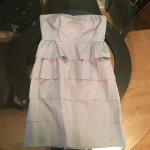 Strapless gray dress