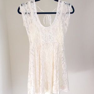 White Lace Dress from Wet Seal☁️