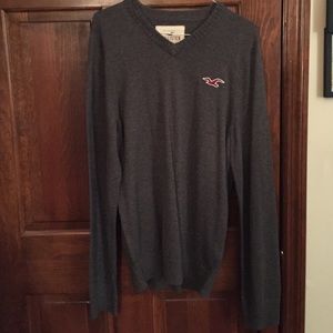 Gray men's hollister sweater