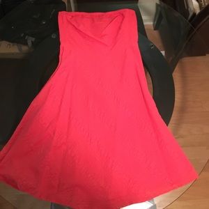 Strapless light summer dress