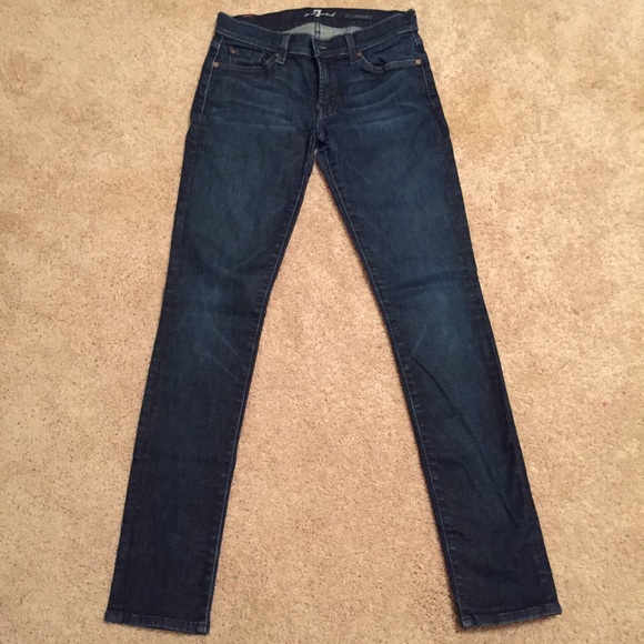 (ON HOLD) 7 for All Mankind Dark Wash Skinny Jeans