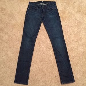 (ON HOLD) 7 for All Mankind Dark Wash Skinny Jeans