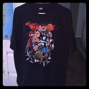 Navy Thor, Spider-Man and Captain America Shirt