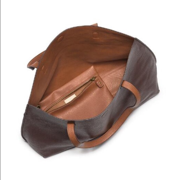 🚫SOLD🚫🍃 Chestnut and brown reversible tote - Picture 2 of 4