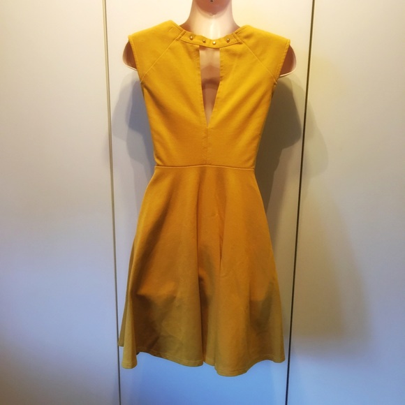 Edgy Studded Fit & Flare Dress - Picture 2 of 4