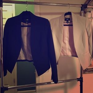 H&M pair of modern Blazers tan and black size 6