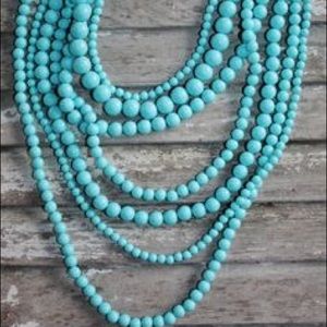 7 strand turquoise necklace