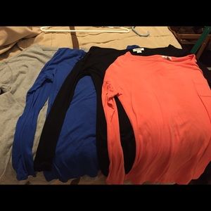 Long sleeve tees. Size small