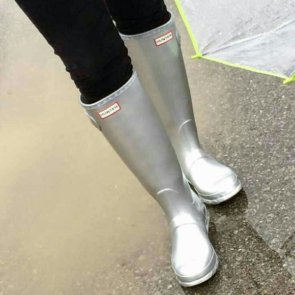 Silver Hunter rain boots