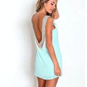 NEVER WORN NEW Backless Crochet Minidress