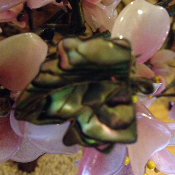 Vintage Sterling Silver & Abalone Brooch Abstract Design  Vintage leave abalone taxicoo sterling brooch
