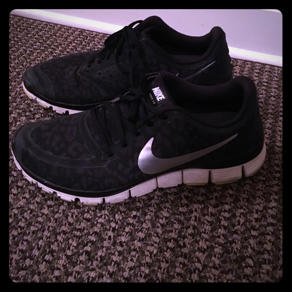 Nike Free Runs 5.0 Black Cheetah Edition.