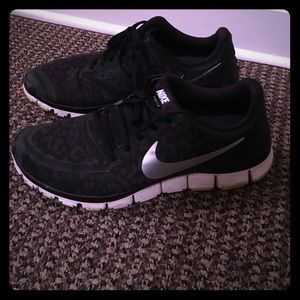 Nike Free Runs 5.0 Black Cheetah Edition.