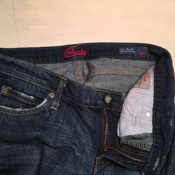 Blue Cult embellished pocket jeans - size 28 - Picture 3 of 3