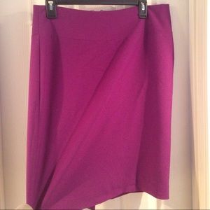 Ellen Tracy Purple Pencil Skirt