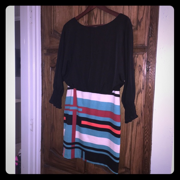 Jessica Simpson color block dress Sz-8