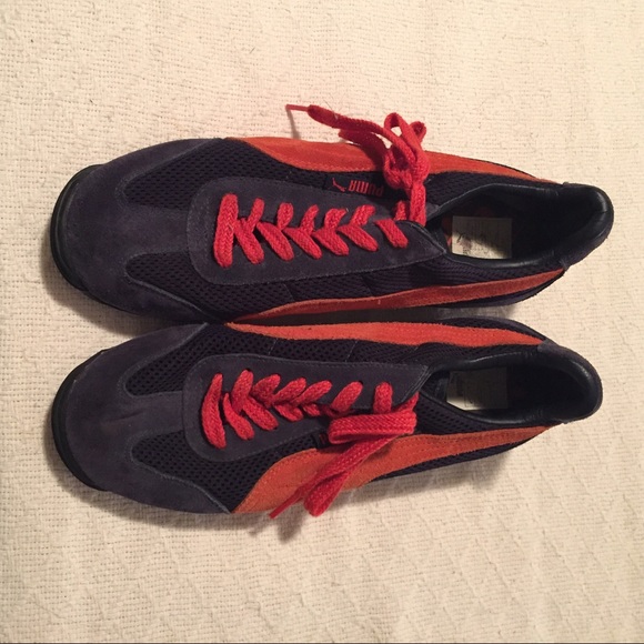 Puma Sneakers - Navy/Orange Suede