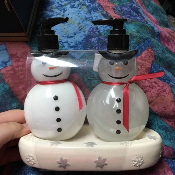 Bathroom soap and lotion