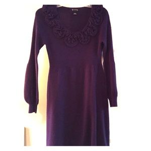 PURPLE sweater dress with sleeves! CUTE!