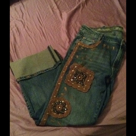 Embellished boutique jeans