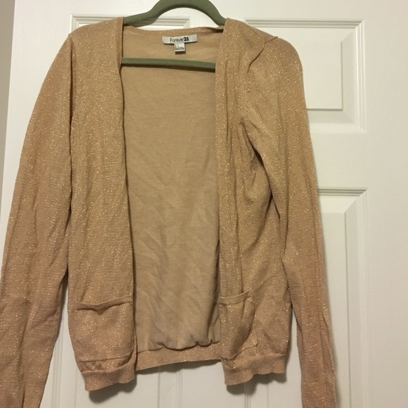 Gold sparkly cardigan