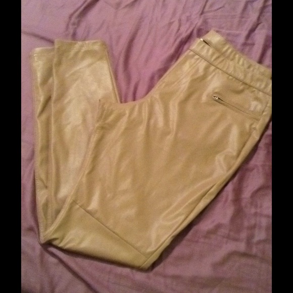 Leather-like leggings