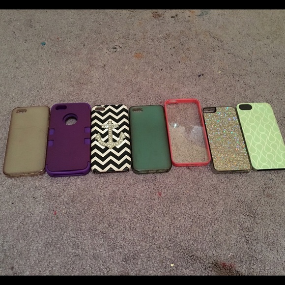 Bundle of SEVEN iPhone 5/5s cases!!