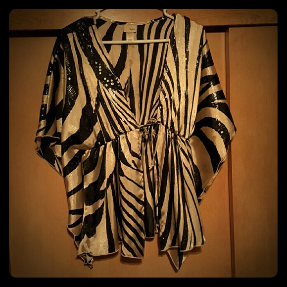 Zebra print top
