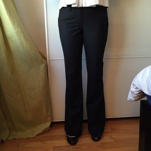 Theory black wool dress pants