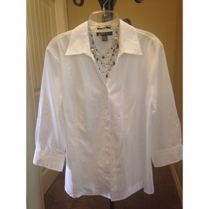 Everyday work white button up