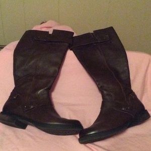 Real leather boots