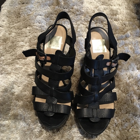 Black Sandals Platform - image 1