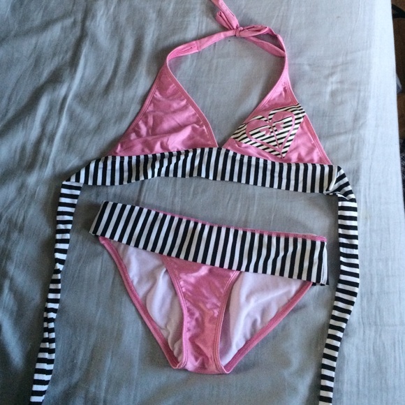 💕Roxy Pink Bathing Suits Set💕 - Picture 2 of 4