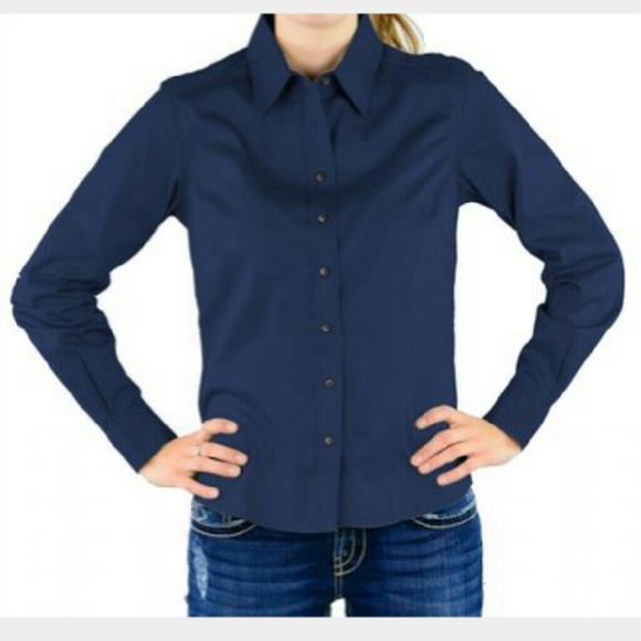BANANA REPUBLIC NAVY  BUTTONED DOWN BLOUSE