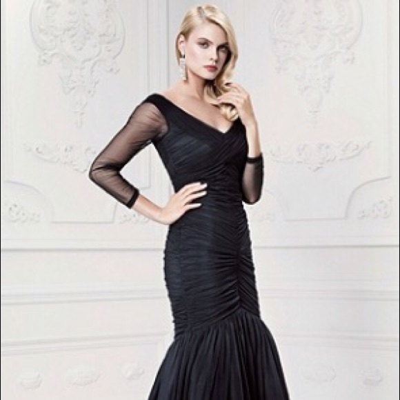 Size 12 black dress from David's bridal never worn
