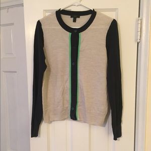 JCREW Color Block Cardigan