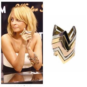 [House of Harlow 1960] Stacked Chevron Ring NWOT