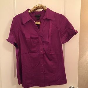 Lane Bryant Short sleeve button down