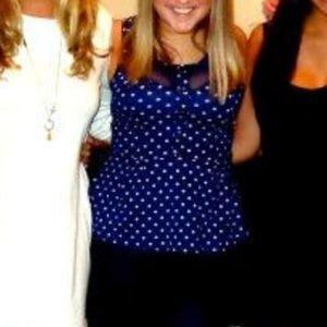 Polka Dot Peplum Top