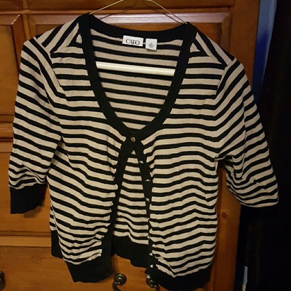 Striped cardigan