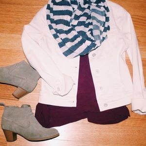 NEW!😻 TRENDY MAVI WHITE DENIM JACKET