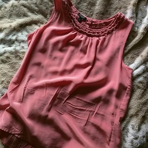 Strawberry Pink Silk Talbots Top