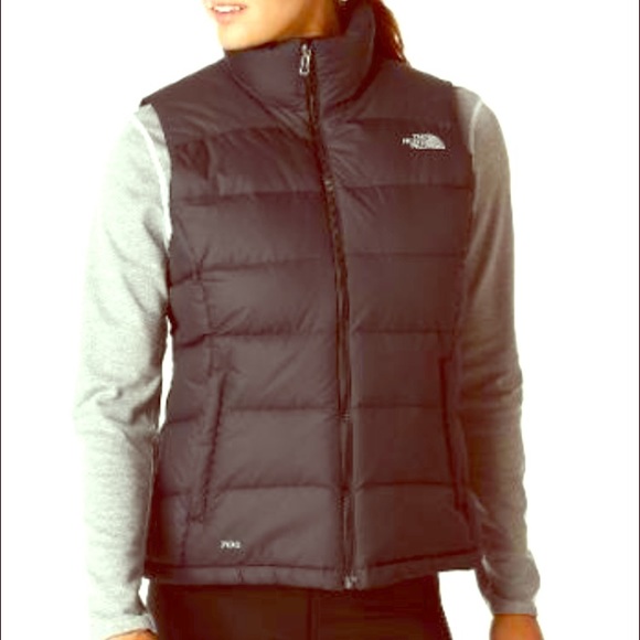 Women's Black North Face Puffer Vest
