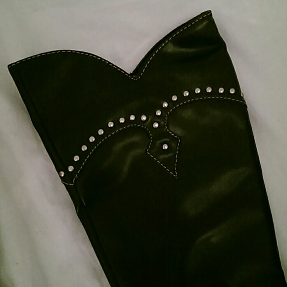 RAMPAGE Black wedge High Boots - Picture 3 of 4