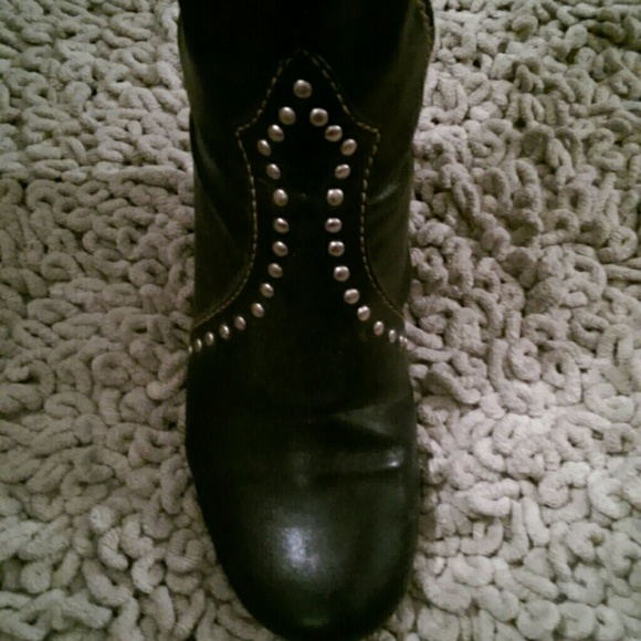 RAMPAGE Black wedge High Boots - Picture 4 of 4