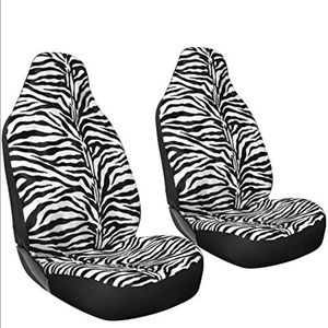 Zebra print seat covers