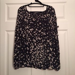 LC Lauren Conrad Tops - Black & White Butterfly Top LC Lauren Conrad Tops - Black & White Butterfly Top