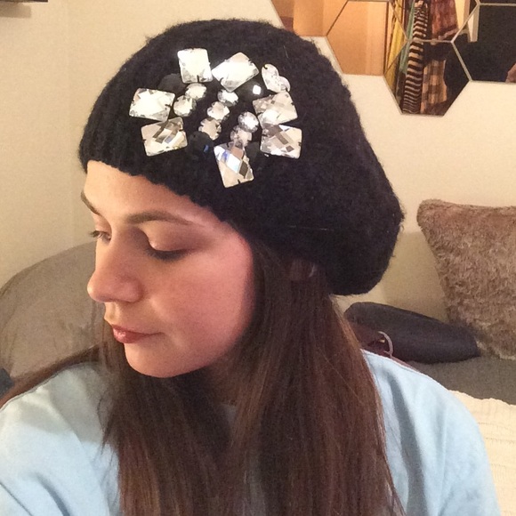 Authentic Betsey Johnson bejeweled hat