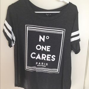 "No one cares" tee😎