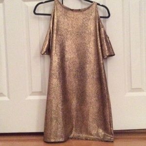 Copper metallic dress
